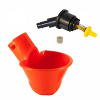 Ниппельная поилка микрочашечная с рез. клапаном без гребешком ПП-01-01 /Волтера