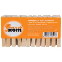 Прищепки д/белья (24шт набор) дерево+металл 311372/60шт/Рыжий Кот