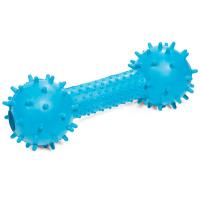 Игрушка с Гантель шипованная с колокольчиком цельнолитая резина 16см/12191052/Триол Игрушка с Гантель шипованная с колокольчиком цельнолитая резина 16см/12191052/Триол