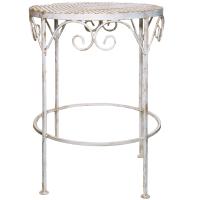 Столик садовый декор ПРОВАНС белый с патиной №3 РЗДИ Столик садовый декор ПРОВАНС белый с патиной №3 РЗДИ