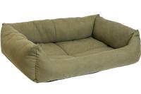 Лежанка прямоуг. пухлая №3 Манеж-бархат милитари 65*49*16см/94433милит/Дарэлл