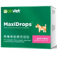 Капли МаксиДропс от внеш.и внутр.д/собак от 5-10кг/60шт/AB1913