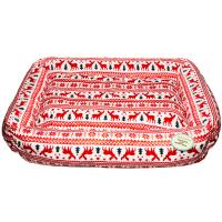 Лежанка прямоугольная мех с подушкой холофайбер РОЖДЕСТВО 65*50*18см/DONBARON Лежанка прямоугольная мех с подушкой холофайбер РОЖДЕСТВО 65*50*18см/DONBARON