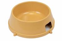 Миска одинарная пластик для собак с ножками 1,6л бежевый