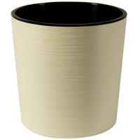 Кашпо Вега 17,2л ванильный с вставкой 30*30см ВГ30-31 /4шт/ЛГ