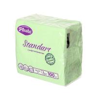 Салфетки бумажные 1 слой "Plushe Standart" 24*24см микротиснение салатовый 100 листов 9896-6 Салфетки бумажные 1 слой "Plushe Standart" 24*24см микротиснение салатовый 100 листов 9896-6