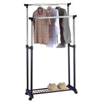 Вешалка напольная GR-03А 75*42*90-160см две перекладины с сеткой внизу 311411 /6шт/Рыжий Кот