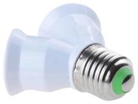 Фито Переходник-разветвитель патрон на два гнезда Е27 1шт УСПЕХ Фито Переходник-разветвитель патрон на два гнезда Е27 1шт УСПЕХ