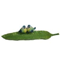 Подставка Лист с синичками L41W11H9 см 713447/D057 Подставка Лист с синичками L41W11H9 см 713447/D057