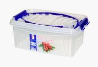 Контейнер д/продуктов с защелками 6л с ручкой 06036 /12шт/Милих