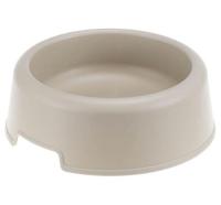 Миска одинарная пластик СИМПЛ д/кошек и собак 200мл капучино /М1810/М-пластика