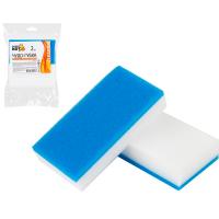 Губка д/посуды (2шт набор) 11,5*6*2,3см MSp-03 двухслойная 003960 /72шт/Рыжий Кот 