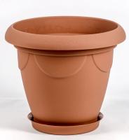 Кашпо Верона 2л терракот с под. 07012 /40шт/Арз