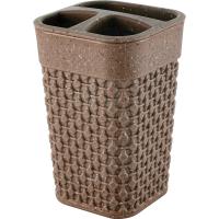 Подставка д/зубных щеток Plast Team Stone шоколадный мокко PT1344 /36шт/ПР Подставка д/зубных щеток Plast Team Stone шоколадный мокко PT1344 /36шт/ПР