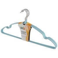 Набор вешалок (5шт) ПВХ бирюзовый 006834/36шт/Рыжий Кот