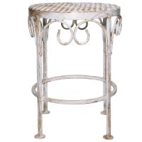 Столик садовый декор ПРОВАНС белый с патиной №1 РЗДИ Столик садовый декор ПРОВАНС белый с патиной №1 РЗДИ