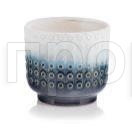 Кашпо Vintage d14; h13см бело-синий  074043