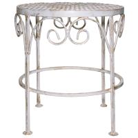 Столик садовый декор ПРОВАНС белый с патиной №2 РЗДИ Столик садовый декор ПРОВАНС белый с патиной №2 РЗДИ