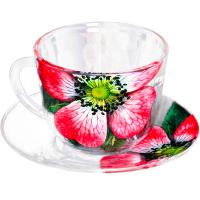 Чайная пара Живая природа. Китайская роза 337-Д /6шт/ДК