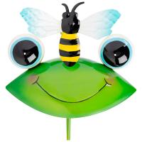 Стикер садовый Лягушка с пчелкой 108837