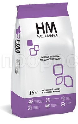 Корм для кошек Наша Марка ягненок с рисом гипоаллергенный 15кг Корм для кошек Наша Марка ягненок с рисом гипоаллергенный 15кг