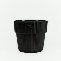 Кашпо Алемар VipSet 4,8л черный с дренаж вставкой /10шт/ЭД