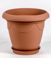Кашпо Верона 20л терракот с под. 07017 /20шт/Арз