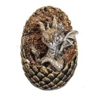 Фигура Копилка Дракон в яйце (золото+серебро) L11,5W10H10 716394/SK233
