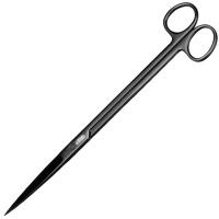 Ножницы из нерж.стали с прямыми ножами д/растений черные/I-545-1/ Ножницы из нерж.стали с прямыми ножами д/растений черные/I-545-1/