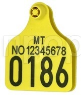 Бирка для  молочных коров 7,4*9,6 с номером Бирка для  молочных коров 7,4*9,6 с номером