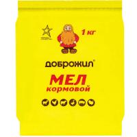 Мел кормовой ДОБРОЖИЛ 1 кг /10шт/1080 шт