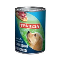 Корм для щенков Трапеза говядина/индейка 350гр/3089