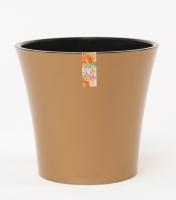 Кашпо Арте 3,5л золотой-черный с вставкой /24шт/ЭД