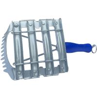 Инструмент Скребок для шкуры метал. 8-рядный с гребнем/181668/АМА+ Инструмент Скребок для шкуры метал. 8-рядный с гребнем/181668/АМА+