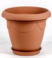 Кашпо Верона 9,5л терракот с под. 07015 /20шт/Арз