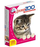 Витамины Доктор ZOO Здоровый котенок 120 таблеток