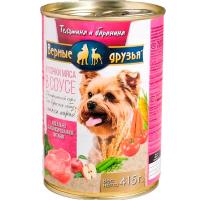 Корм для собак Верные друзья 415гр для маленьких пород телятина/баранина Корм для собак Верные друзья 415гр для маленьких пород телятина/баранина