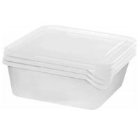 Контейнер д/заморозки Frozen 0,45л (3шт) квадратный прозрачный LF1039ПР-21/РТ2039 /21шт/ПТ