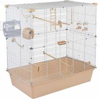 Клетка д/птиц СЕЛЕНА-2 78*48*66,5см разборная (укомплект) беж-бел/4681/Дарэлл