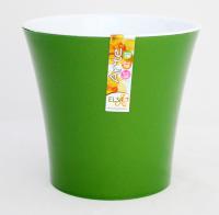 Кашпо Арте 2л зеленое золото-белый с вставкой /30шт/ЭД