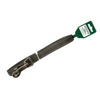 Поводок капрон 20мм*7м серый со светоотражающими полосами DONBARON