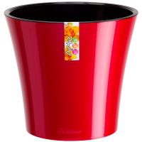 Кашпо Арте 3,5л красный-черный с вставкой /24шт/ЭД
