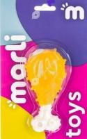 Игрушка для собак Куриная ножка Marli с ароматом курицы из термопластичной резины 12*6см/91200006 Игрушка для собак Куриная ножка Marli с ароматом курицы из термопластичной резины 12*6см/91200006