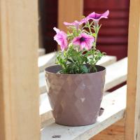 Кашпо Румба 1,5л мокко с прик. поддоном