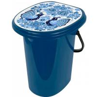 Ведро-туалет 20л Smart Solution Гжель темно-синий ING4002/6шт/ПР 