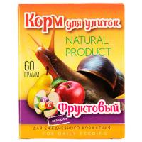 Корм для улиток фруктовый 60гр коробка/Вестерн
