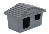 Игрушка д/грыз Домик Zoo-M пластик малый 7,5*11*7,5см серый/3213/Дарэлл