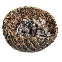 Копилка Дракон в яйце (золото-серебро) L11,5W10H10 716391/SK235 Копилка Дракон в яйце (золото-серебро) L11,5W10H10 716391/SK235