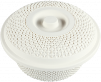 Чаша 4,5л Вива с крышкой белый 03096 /30шт/Арз