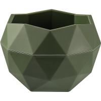 Кашпо Топаз 0,45л теплая хвоя с вставкой КШ-3038 /27шт/ПП 